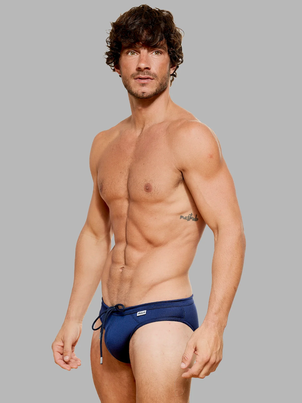 Traje de baño Trusa Etrusco Azul marino - Image 2
